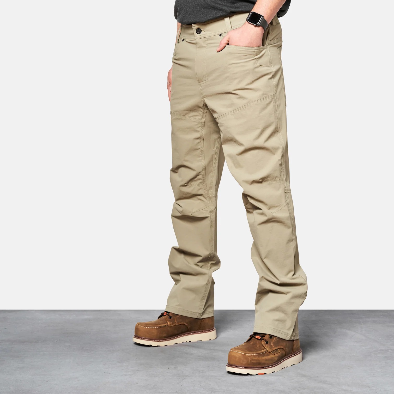 Men’s Performance Tech Work Pants – Stretch Utility Workwear Trousers
