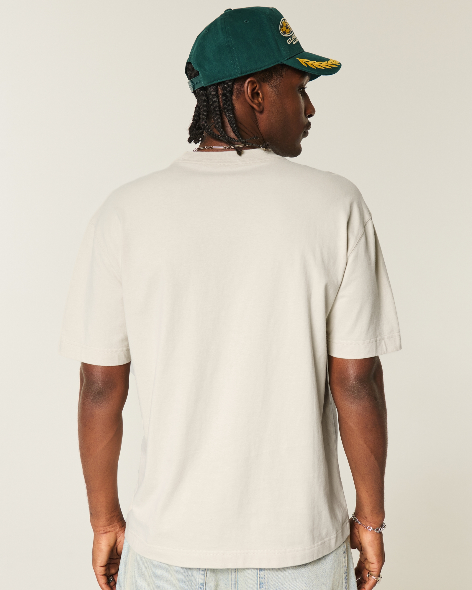 Boxy Heavyweight Washed Cotton Crew T-Shirt