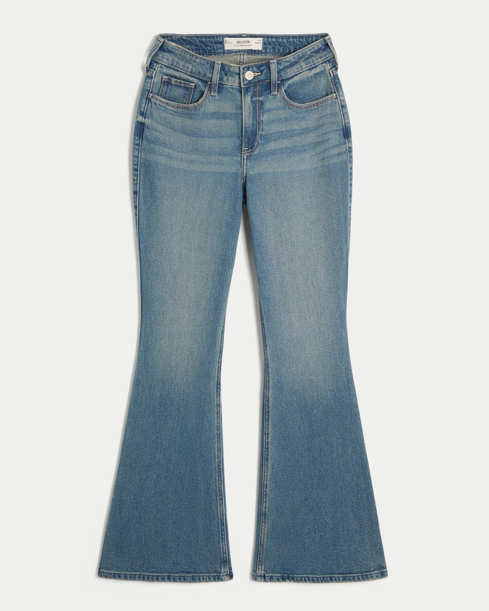 Curvy High-Rise Dark Wash Flare Jeans