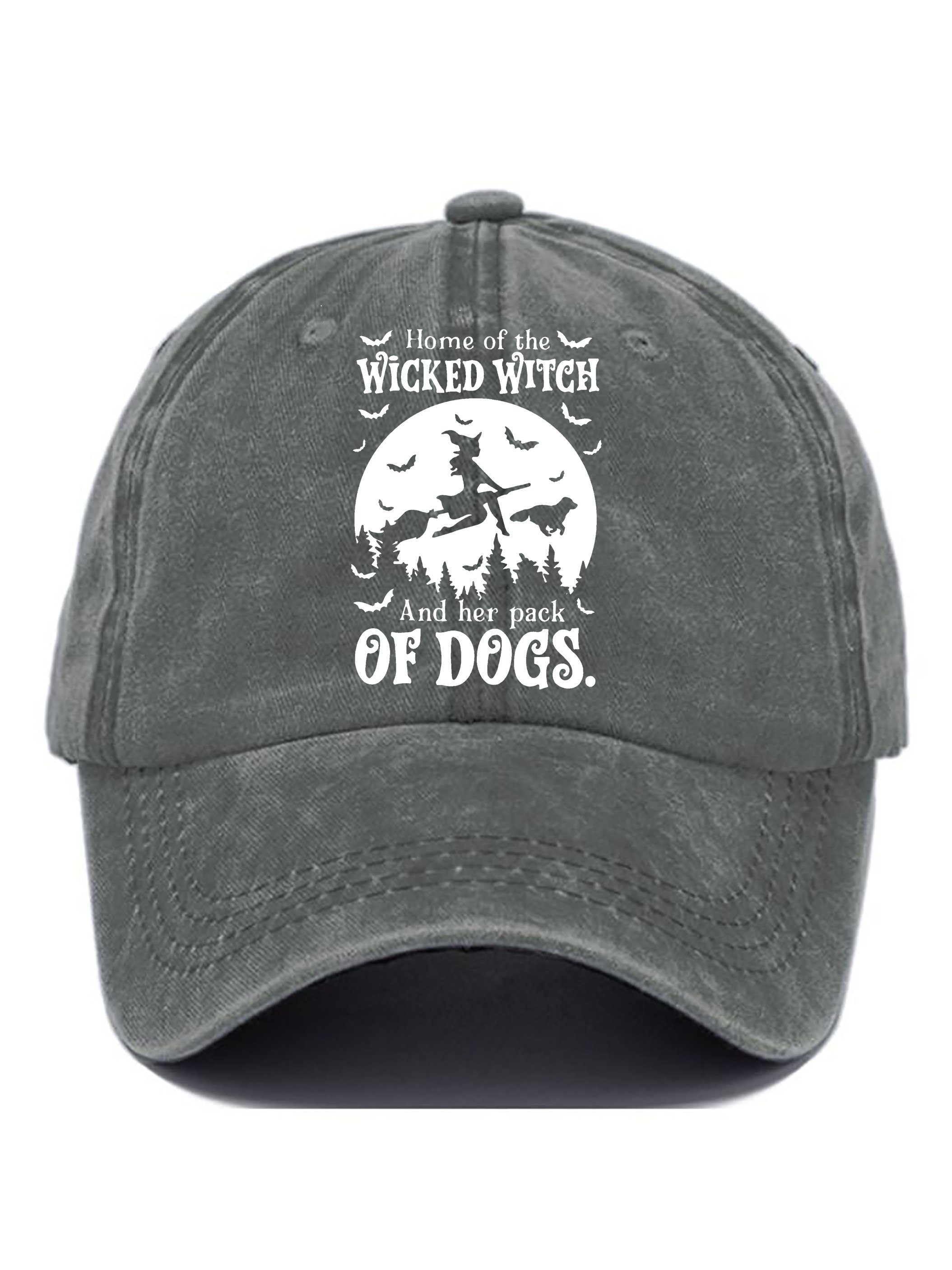 Halloween Witch Print Baseball Cap