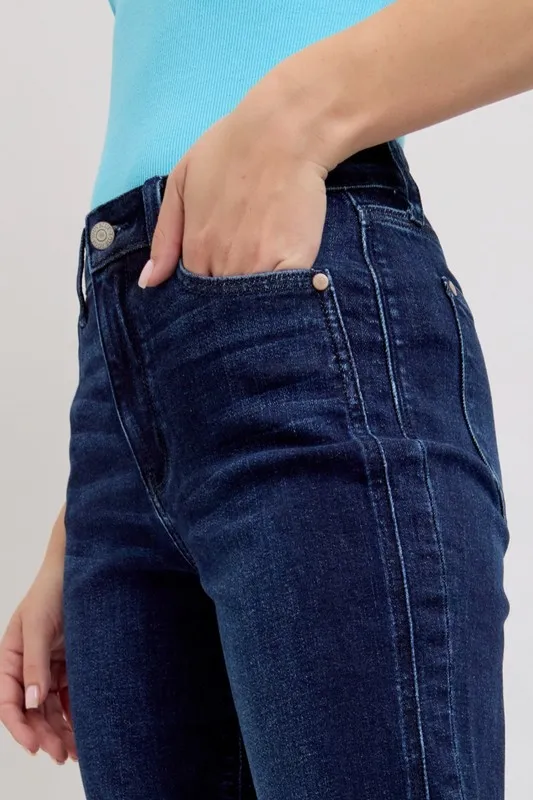 Blue Full Size High Waist Boyfriend Jeans Plus Size
