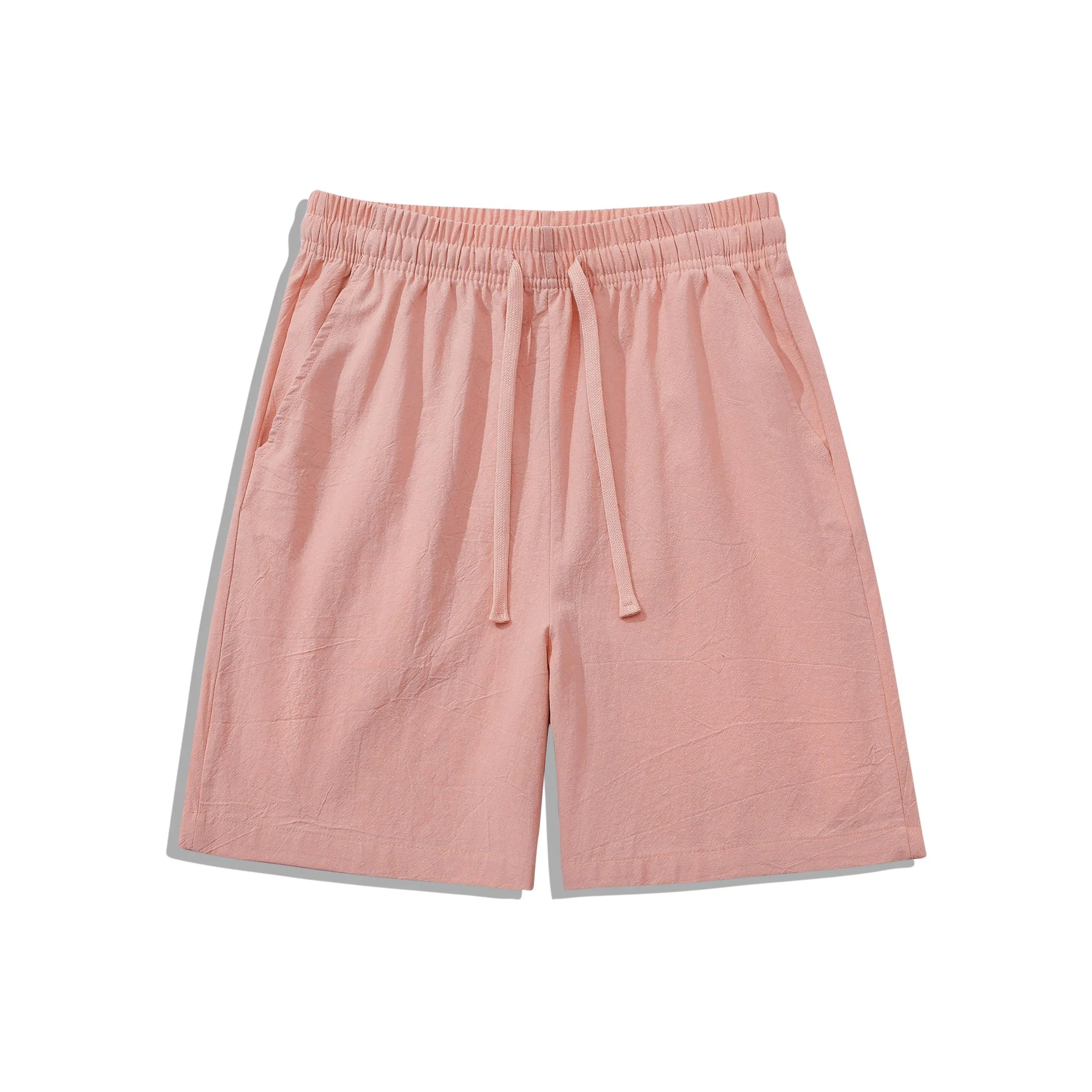 Unisex Cotton Linen Beach Shorts