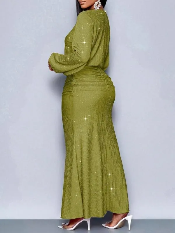 Women's Elegant Mermaid Hem Bodycon Dress