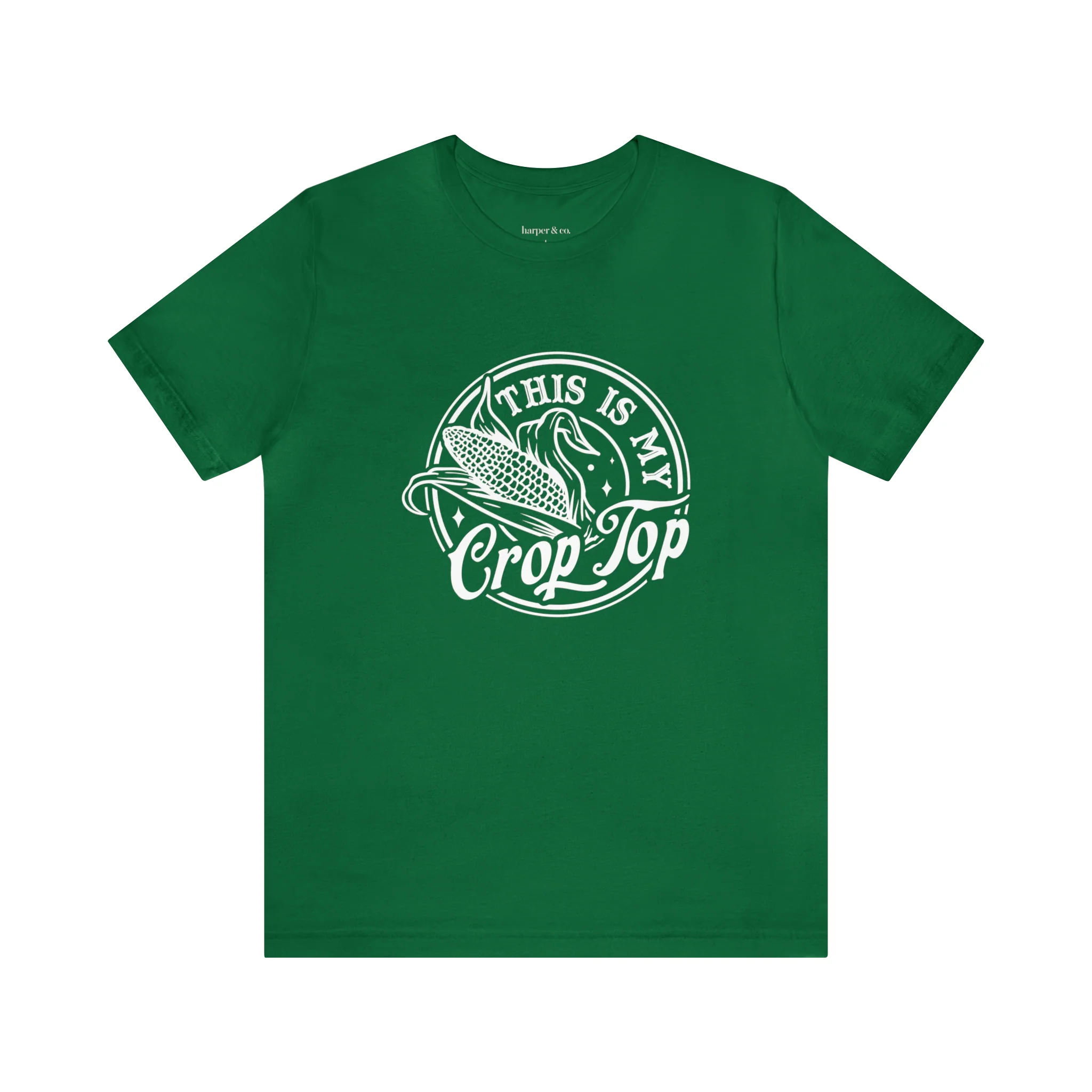 Crop Top Unisex Jersey Short Sleeve Tee