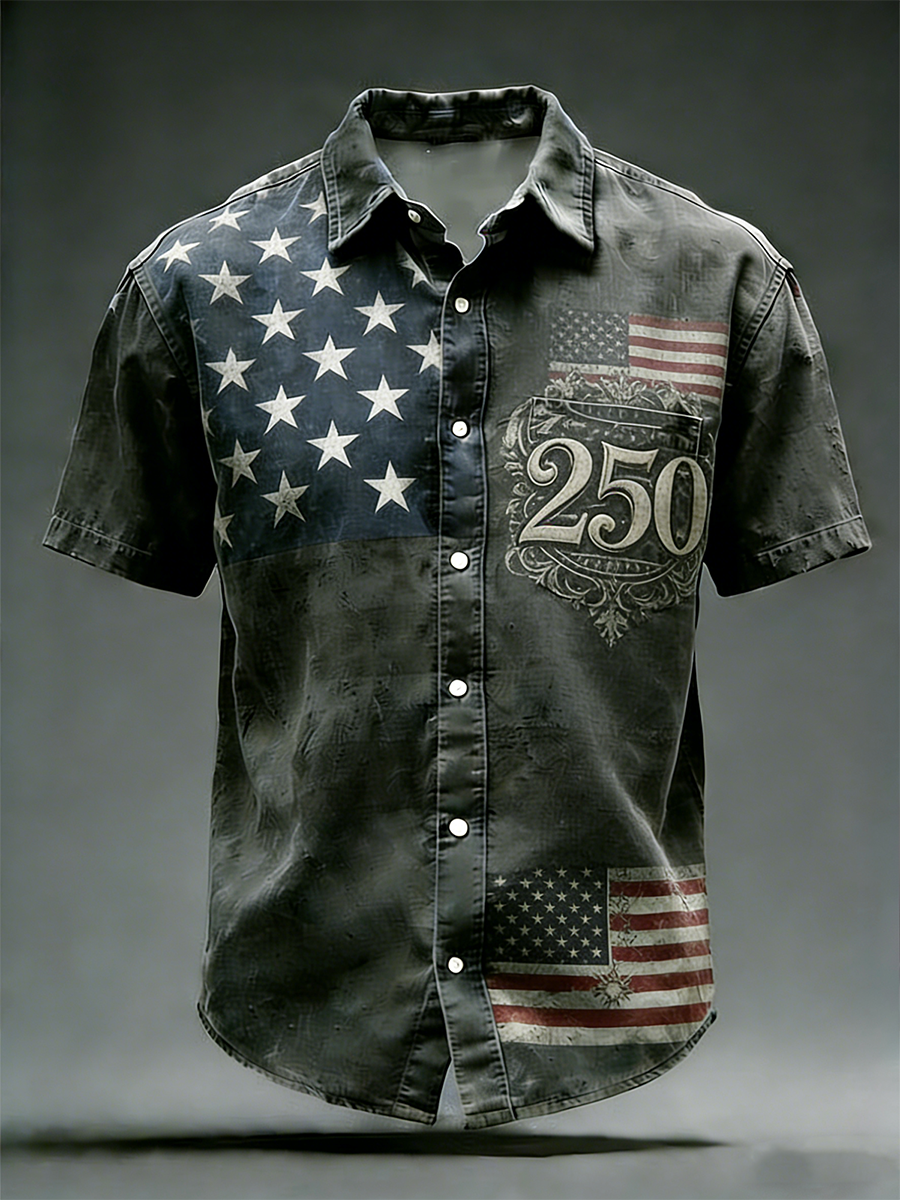Men'S Independence Day 250Th Anniversary Holiday Hawaiian Shirt