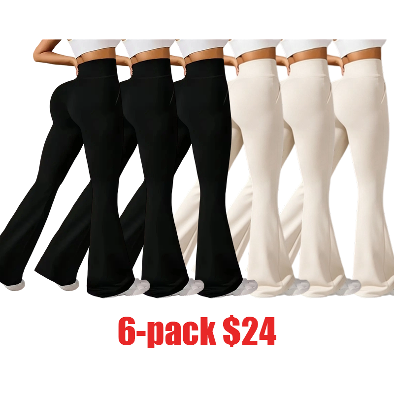 Women's High-Stretch Micro Flare Sweatpants – Soft Elastic Athleisure Gym Pants for Yoga & Casual Wear