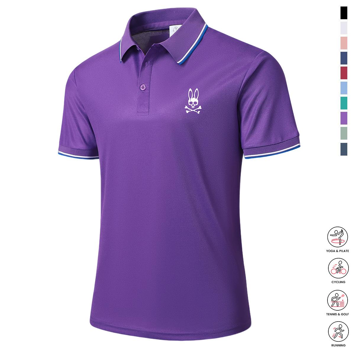 Men's Casual Short-Sleeve Polo Shirt Set
