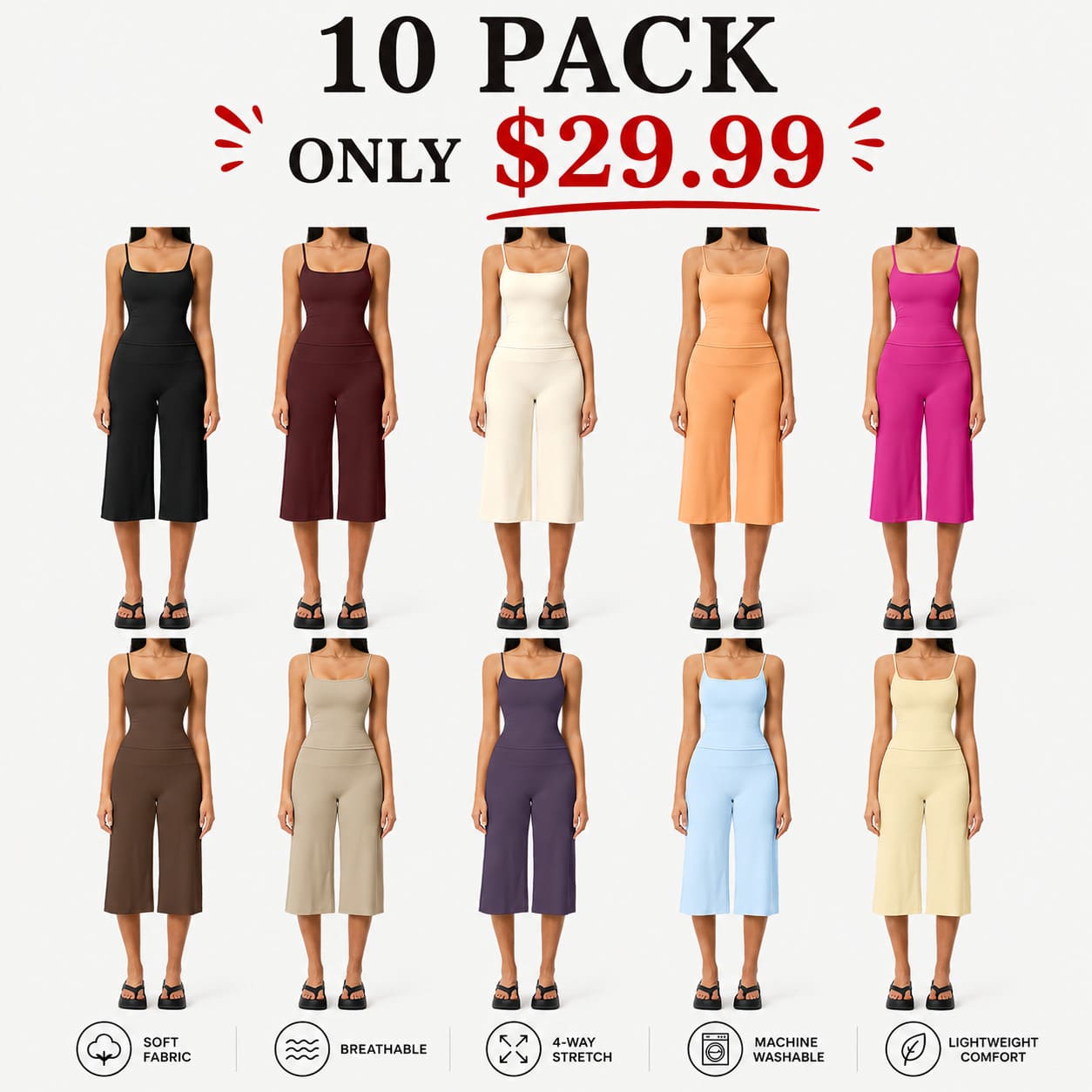 Camisole Top, High-Waisted Quick-Dry Casual Shorts, Running & Outdoor Yoga Outfit