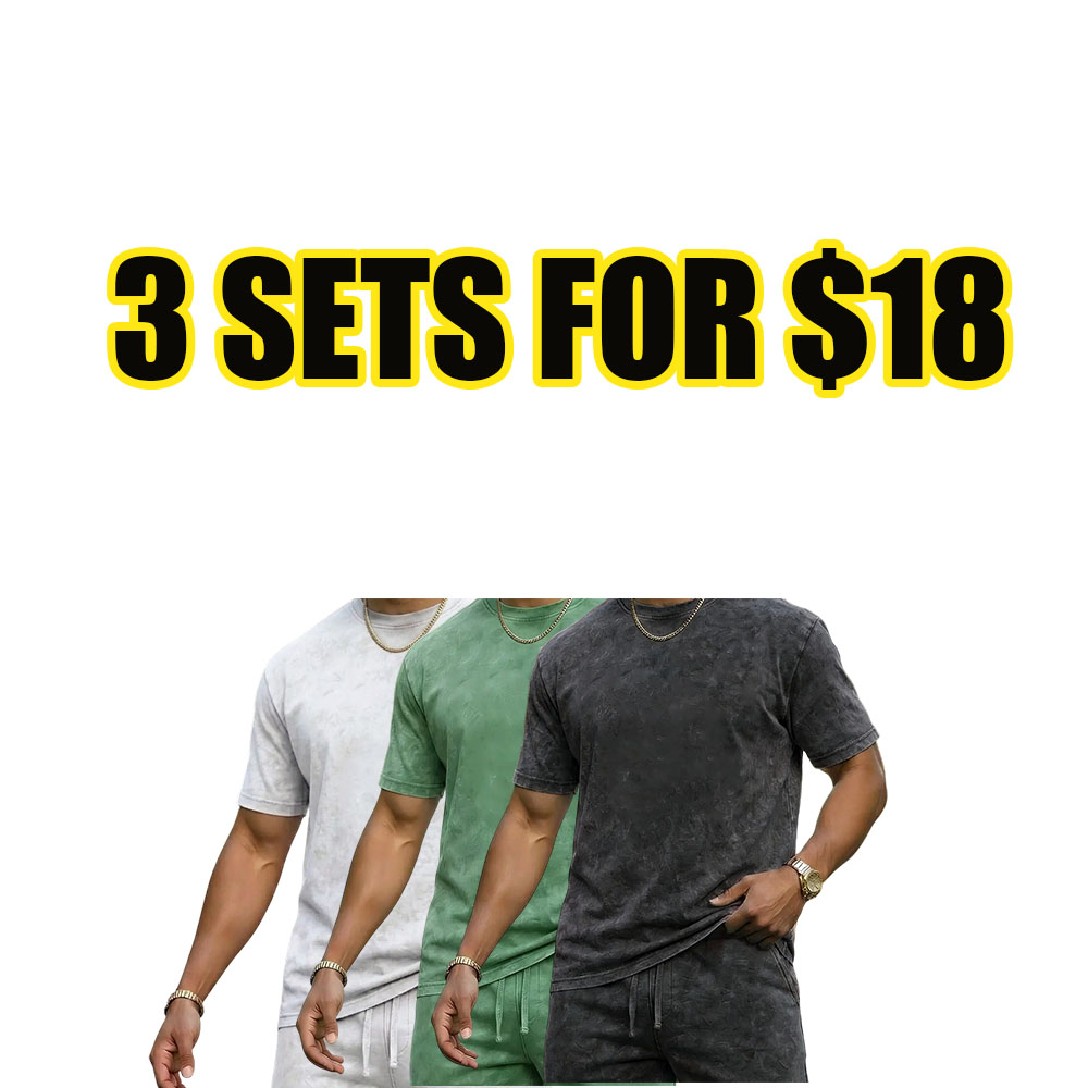 Men's Vintage Wash Summer Lounge Set