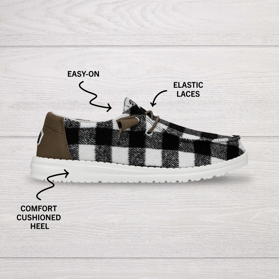 Wendy Buffalo Plaid - White and Black Plaid