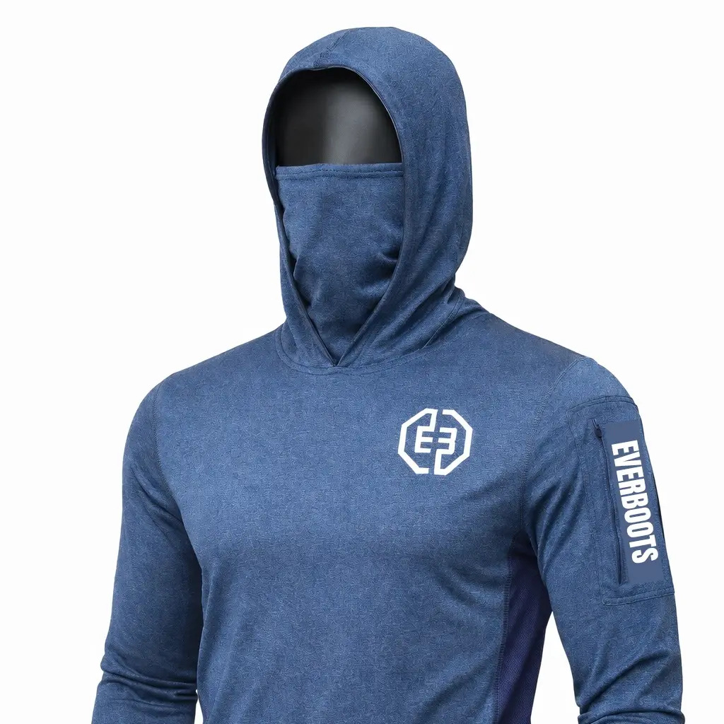 Men's UPF 50+ Long-Sleeve Sun-Protection Hoodie