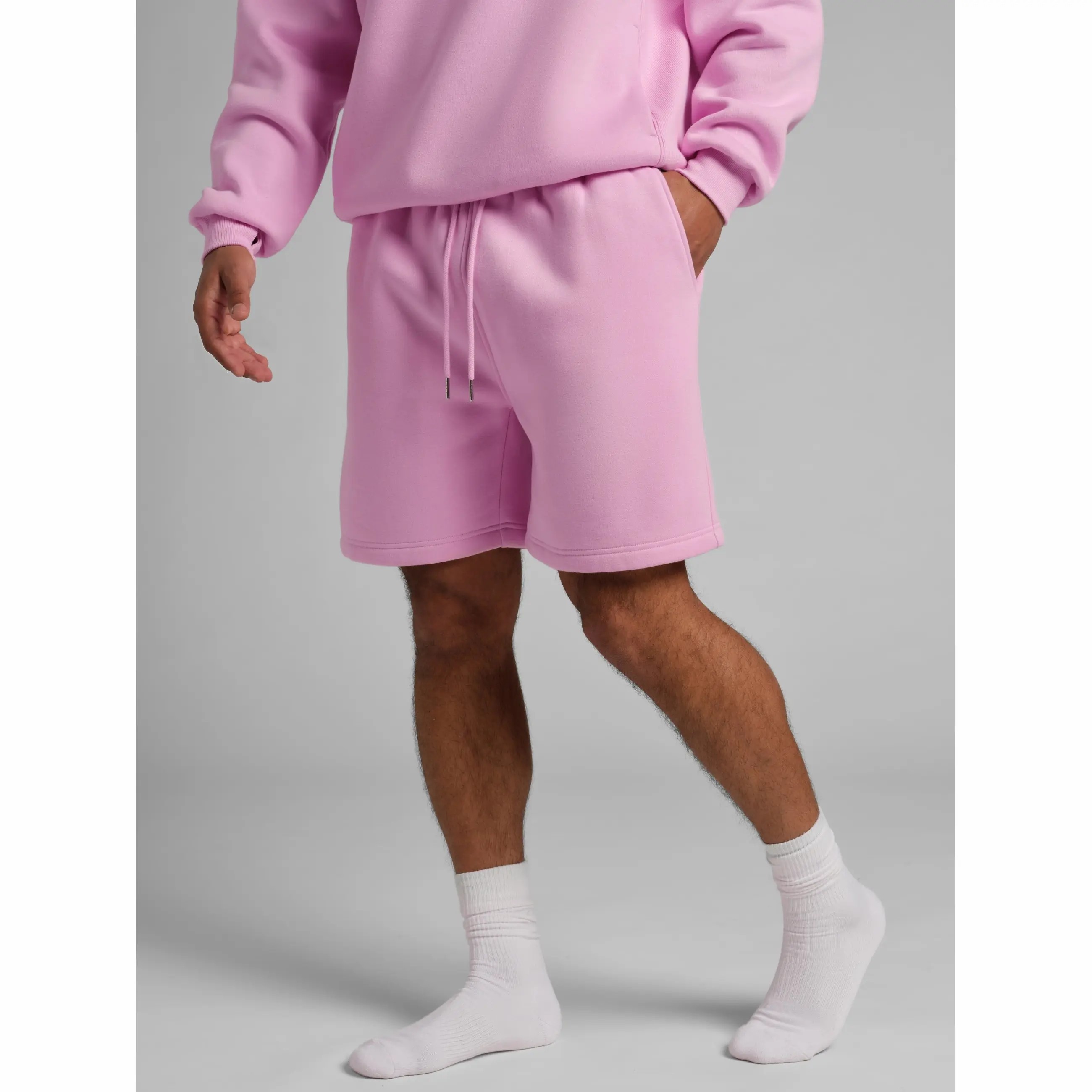 Unisex Basic Fleece Short – Cozy Lightweight Loungewear with Adjustable Drawstring Waist