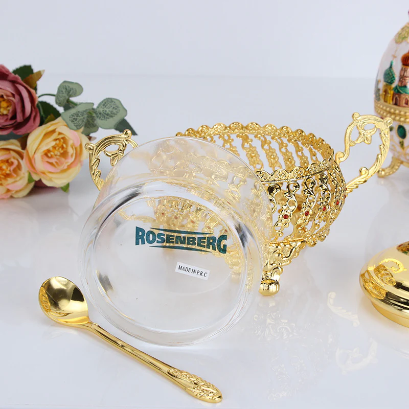 Golden European Serving Jar