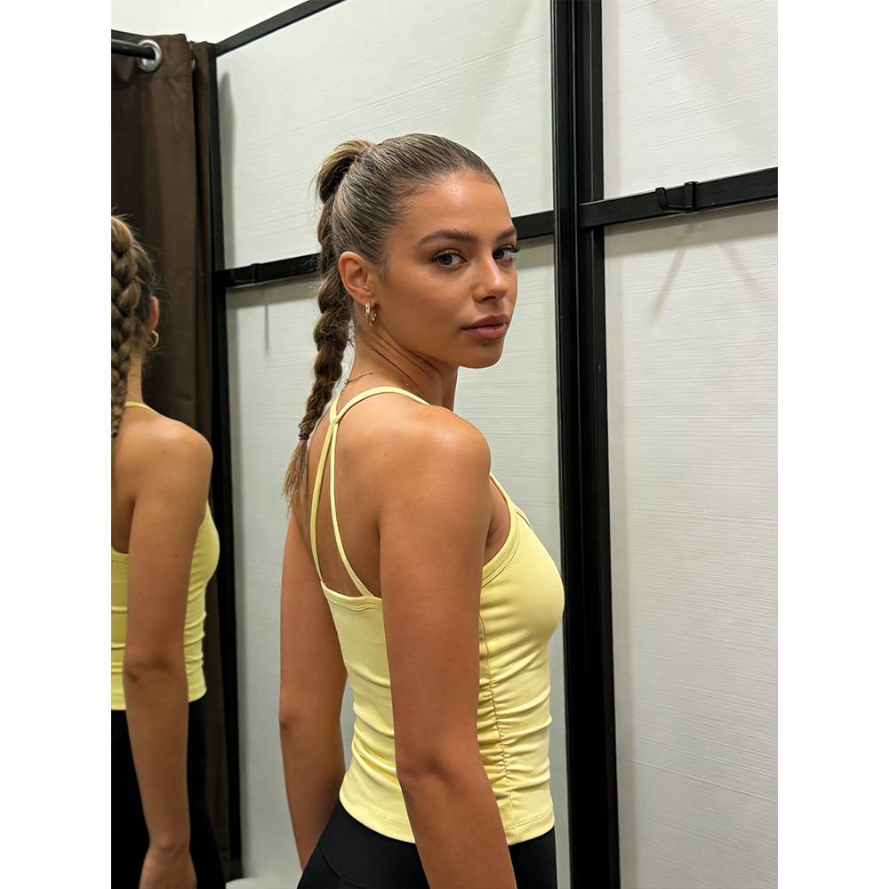 Women's Solid Backless Quick-Dry Athletic Cami Top