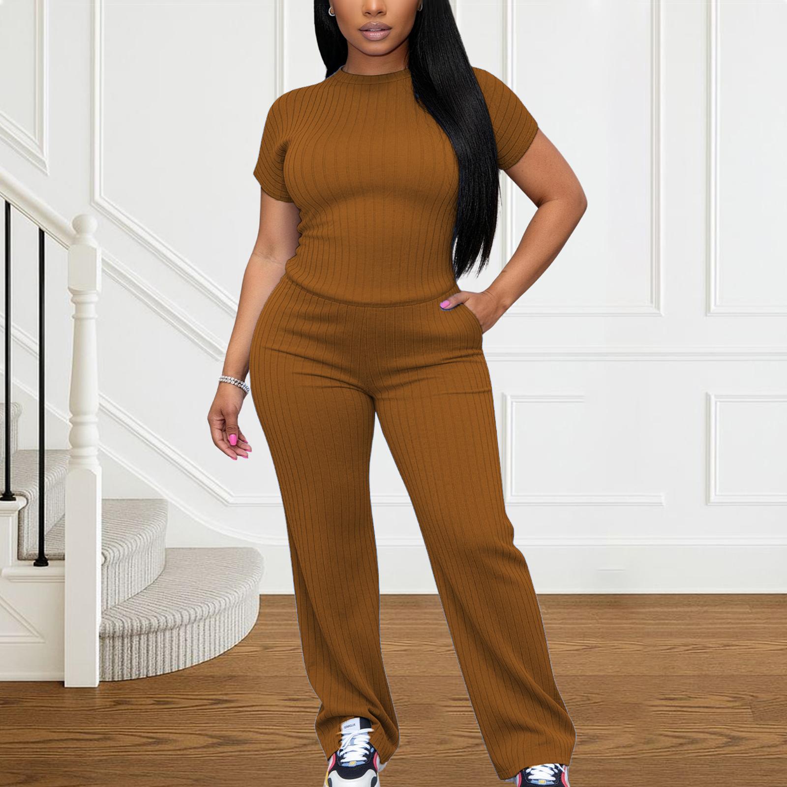 Women's Four-Season Rib-Knit Set