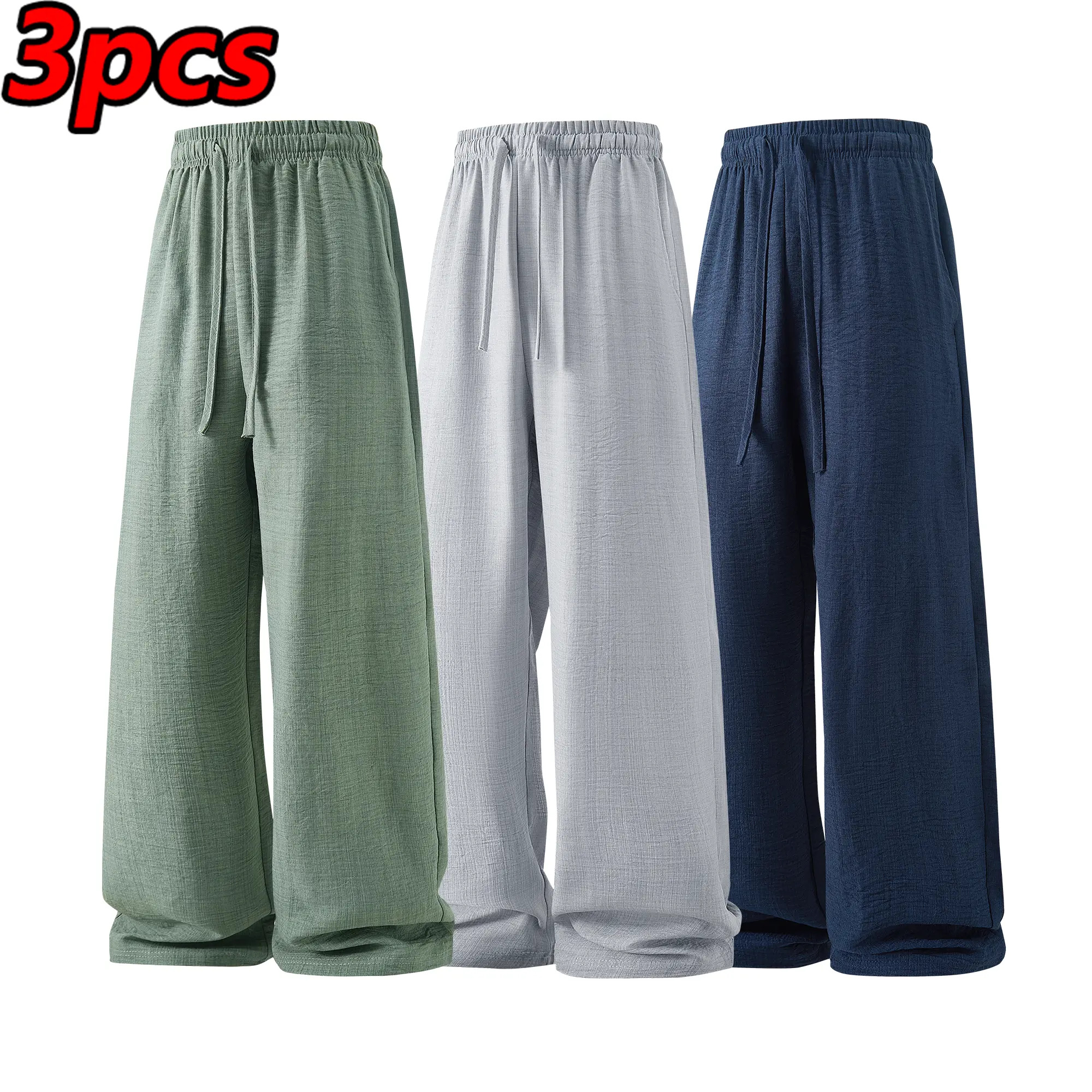 Men’s Summer Lightweight Casual Retro Pants