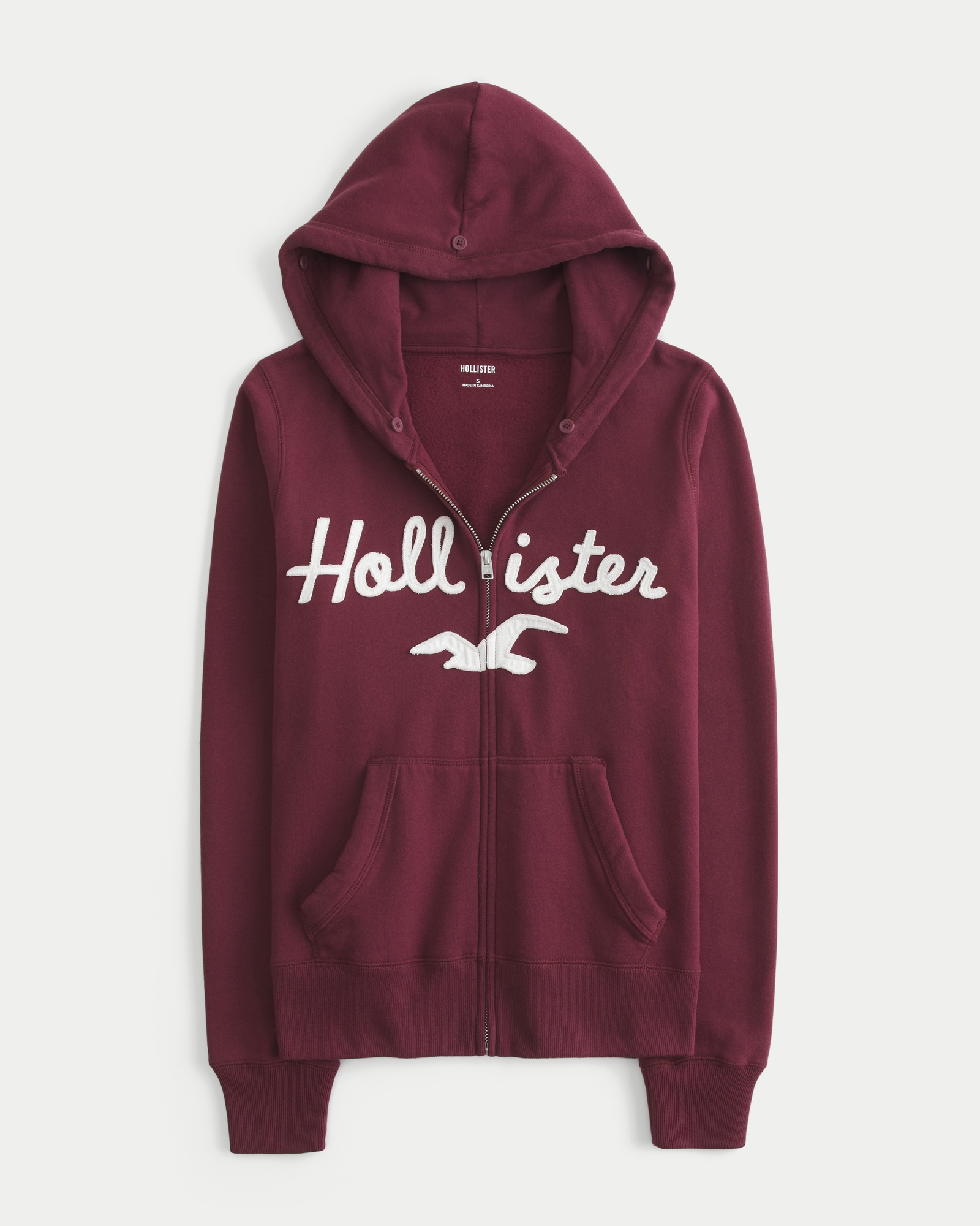 Faux Fur Trim Zip-Up Hoodie