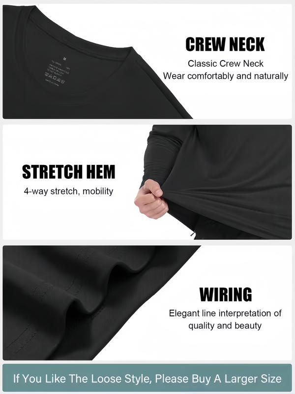 Men’s Quick-Dry Long Sleeve Performance Tee – Lightweight Athletic Top