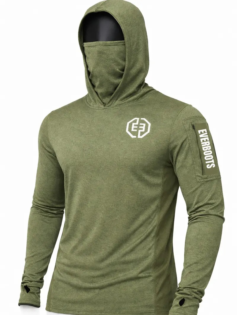 Men's UPF 50+ Long-Sleeve Sun-Protection Hoodie