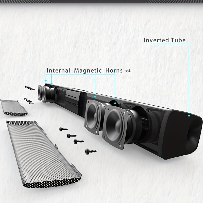 Theater TV Speaker 40W TV Soundbar Wired And Wireless Home Surround SoundBar For PC With FM Radio Music Center Column