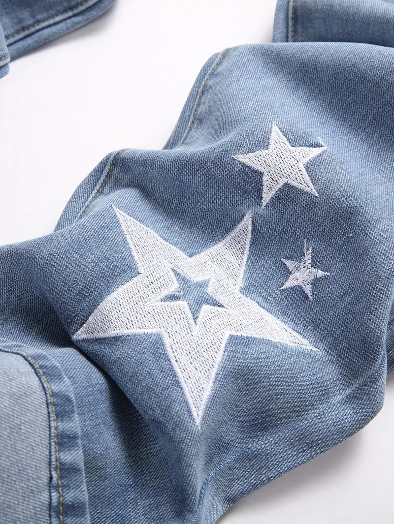 Men's slim-fit fashionable jeans
