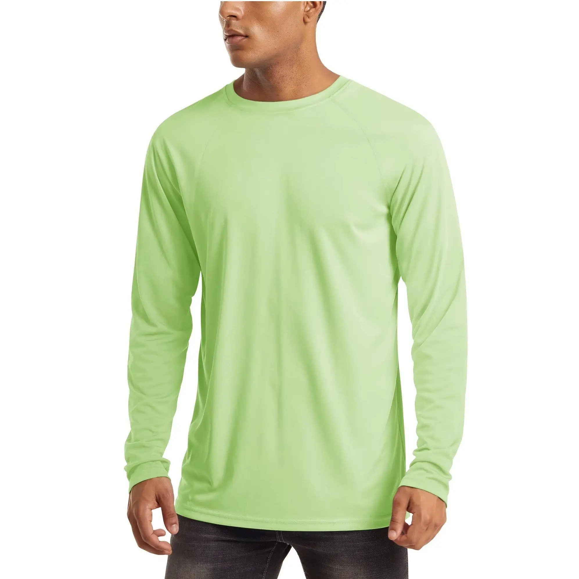 Men's UPF 50+ Long Sleeves Shirts Quick Dry Lightweight Summer Sportswear Tops