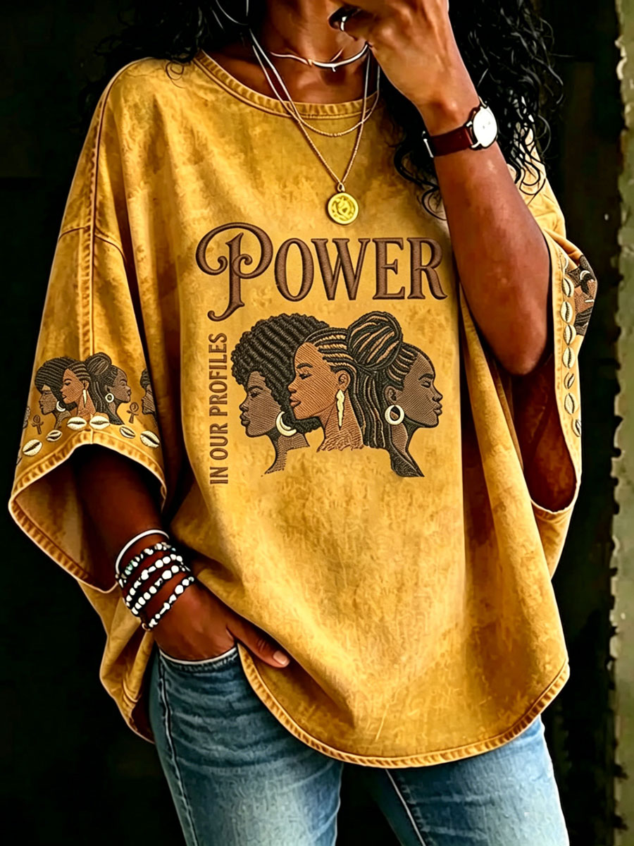 Women'S Juneteenth Print  T-Shirt