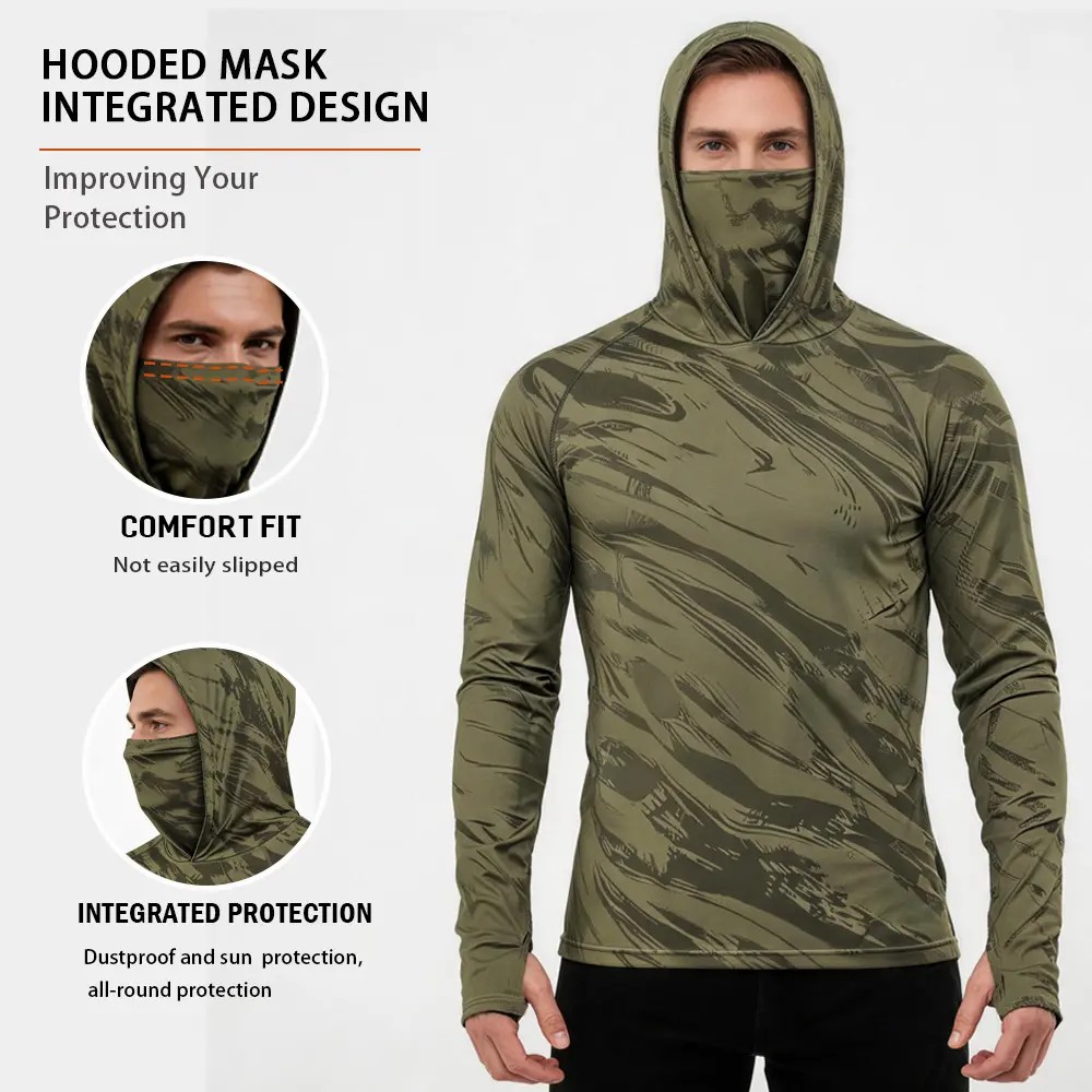 ☀️Men’s Quick-Dry Sun Protection Performance Hoodies (5-Pack)  | UPF 50