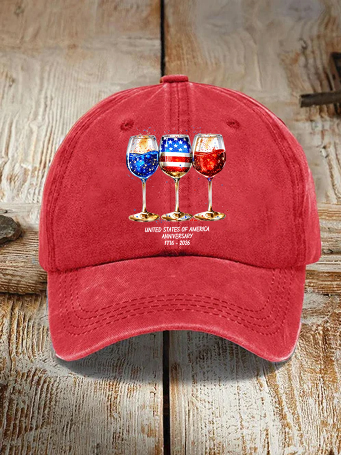 USA 250th Anniversary  Printed Casual Hat