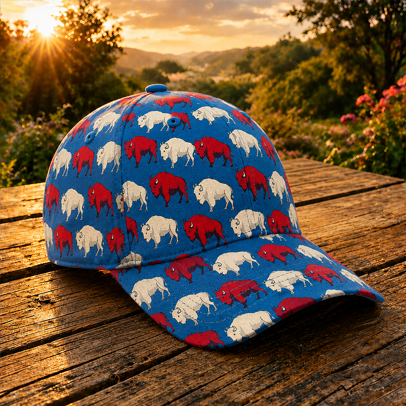 250th Anniversary of Independence Buffalo-Themed Casual Baseball Cap