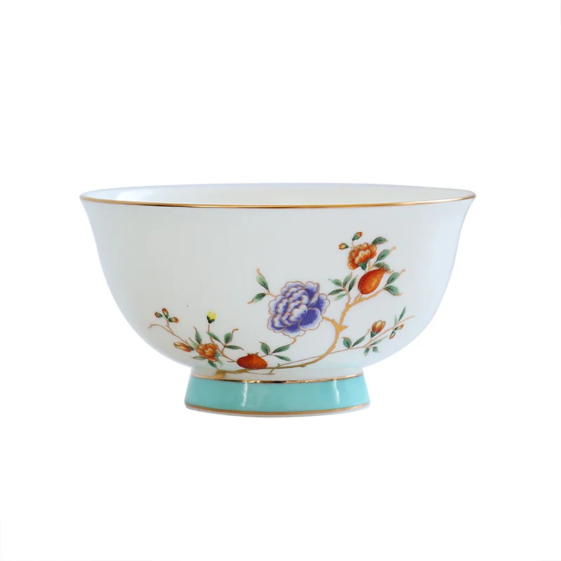 Bone China European Antique Style Bowl and Plate