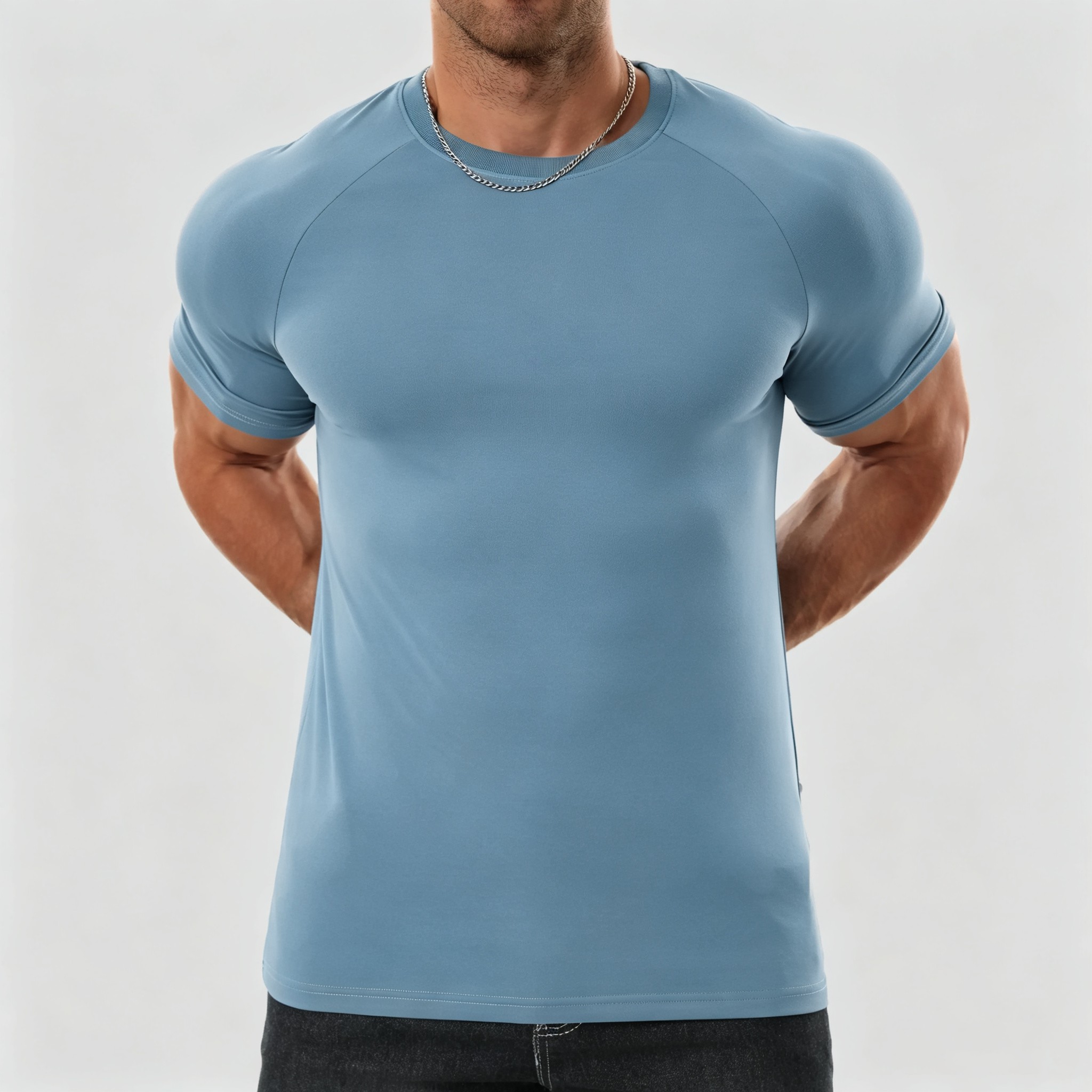 Men's Raglan Performance T-Shirt | Stretch Athletic Fit, Wrinkle-Resistant Everyday Tee