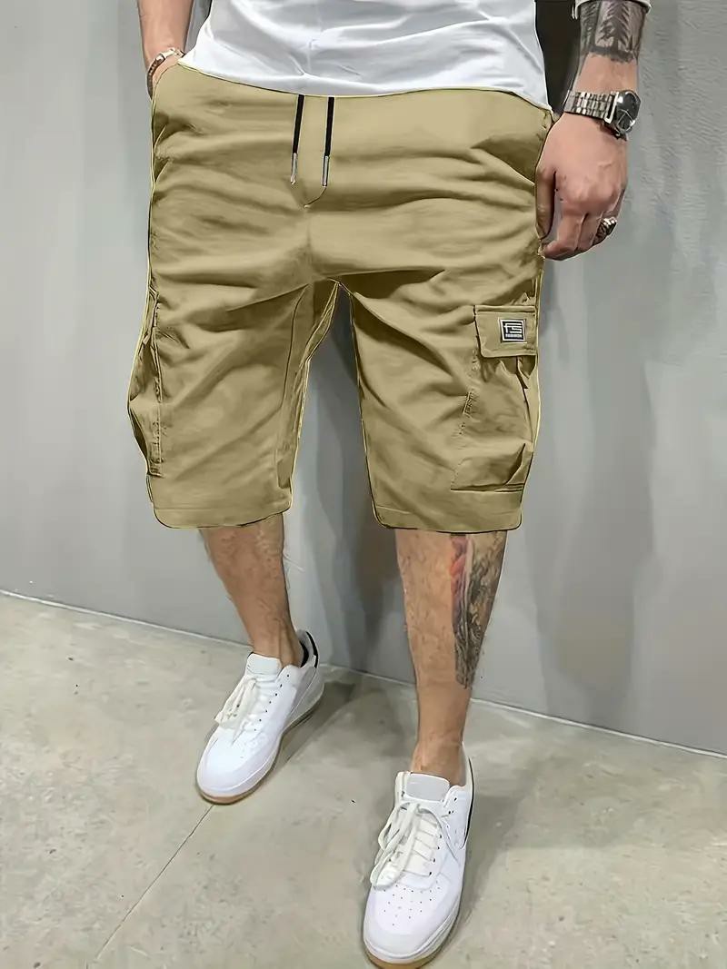 Men's Multi-Pocket Cargo Shorts Casual Streetwear Set
