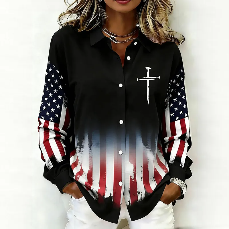 Women'S Independence Day 250Th Anniversary Printed Shirt
