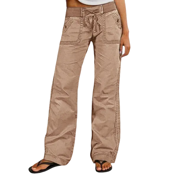 ⚡FINAL SALE⚡- Women's High Stretch Mid Rise Straight Pants