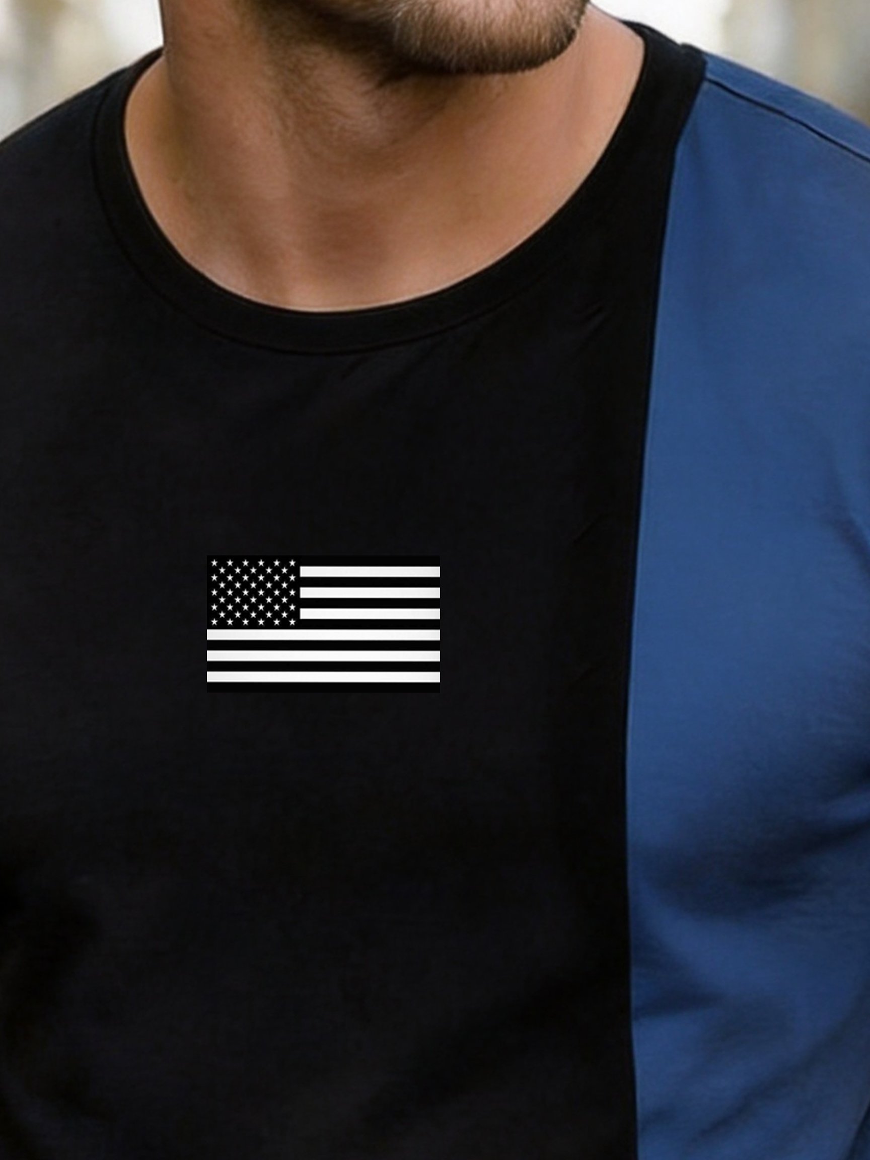 Men's Retro Color-block 