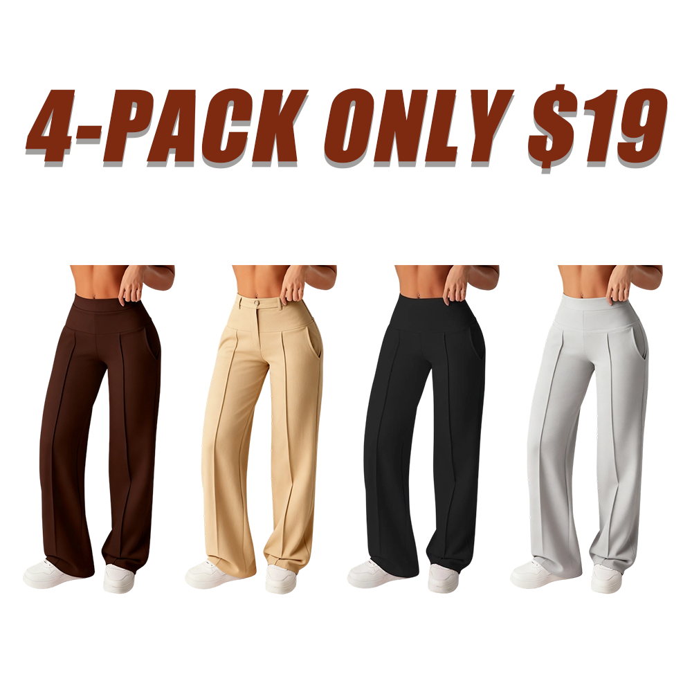 Women's Solid Color Loose Straight Leg Pants