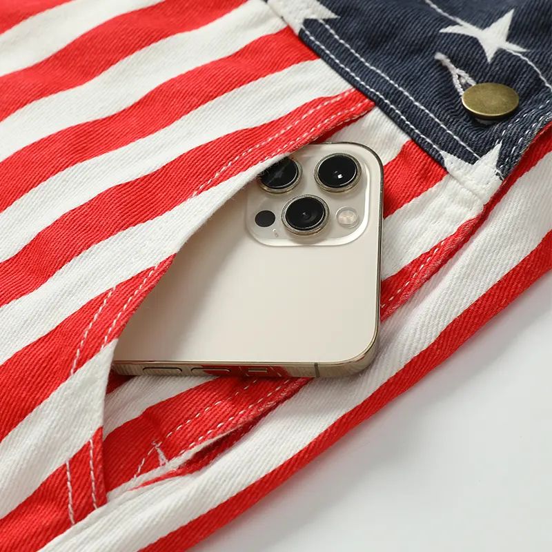 4th of July American Flag Overalls for Men and Women Unisex USA 250th Anniversary Shorts Stretchy Denim Romper Memorial Day Coveralls Patriotic Gifts Summer Wins Wear Independence Day Jumpsuits Fashion Father's Day BBQ Outdoor Menswear