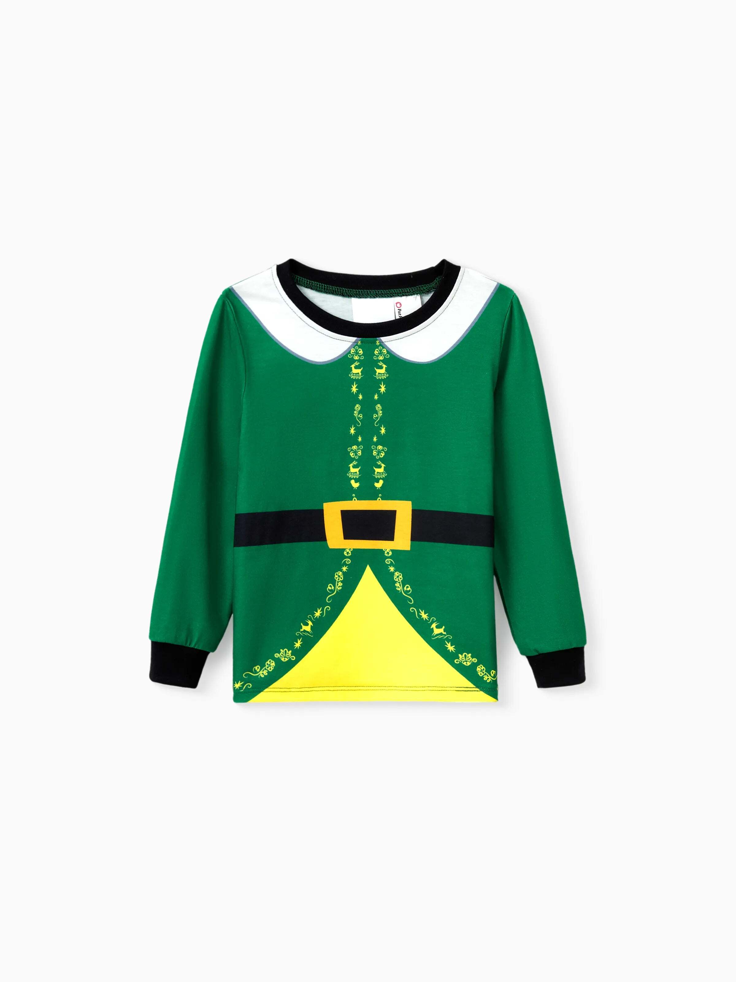 Christmas Family Matching Belt and Collar Pajamas Sets with Christmas Socks