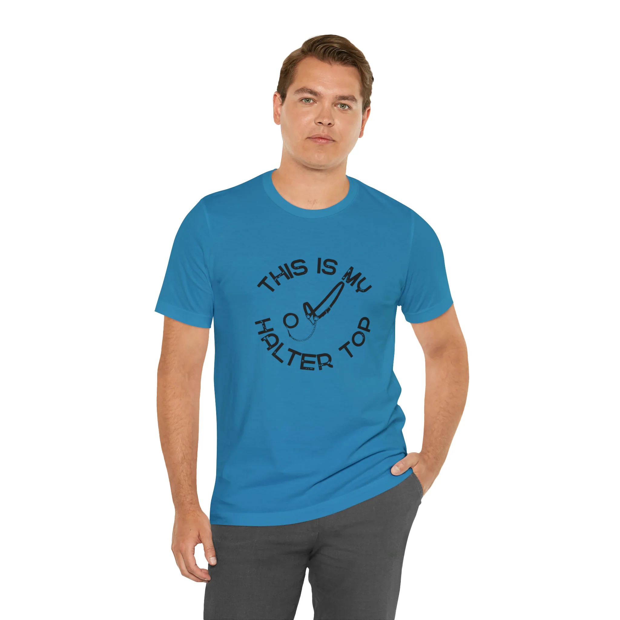 This is My Halter Top Unisex Jersey Short Sleeve Tee