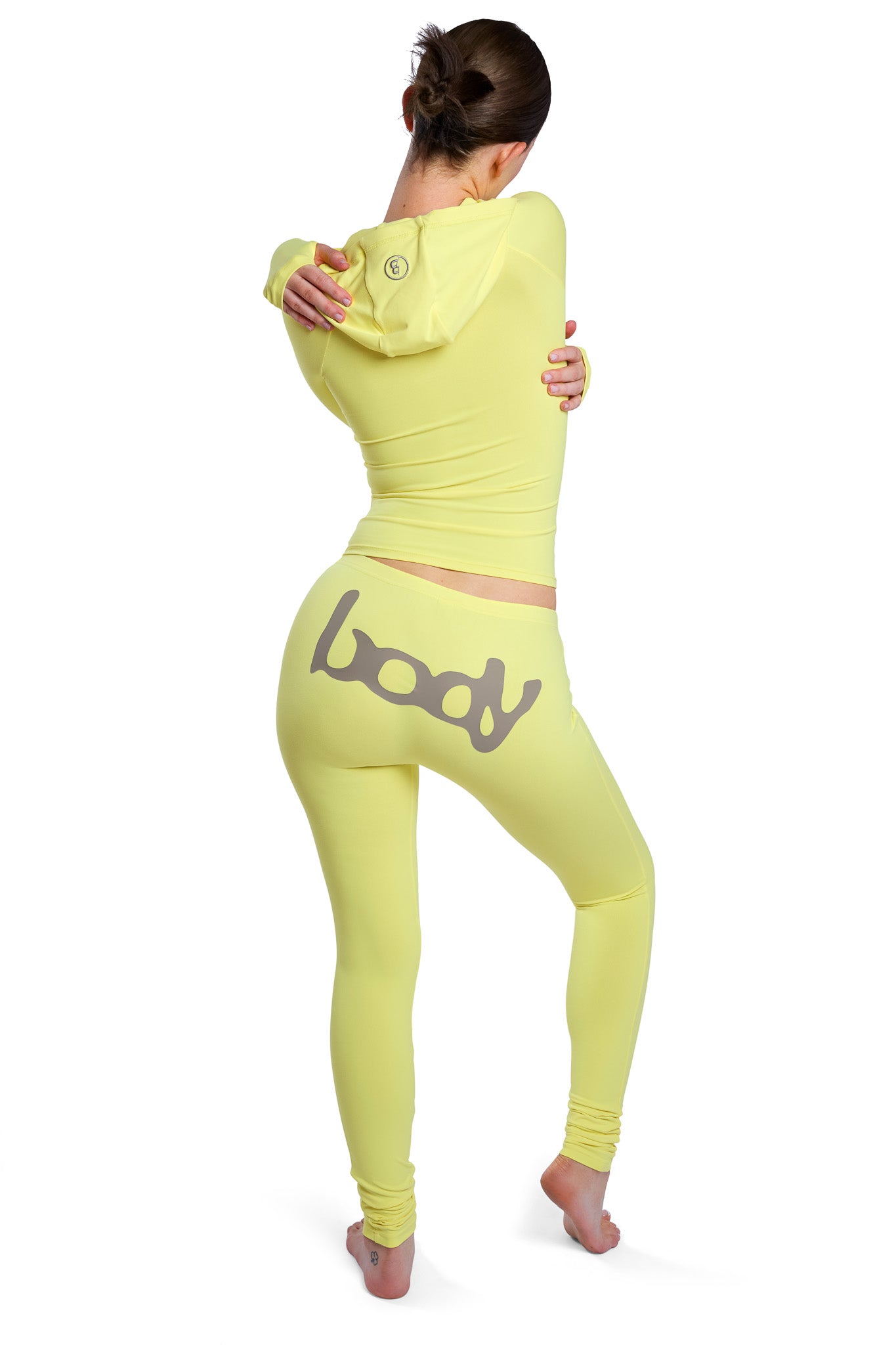 BASICS HOODIE 2.0 (CANARY YELLOW/TAUPE)