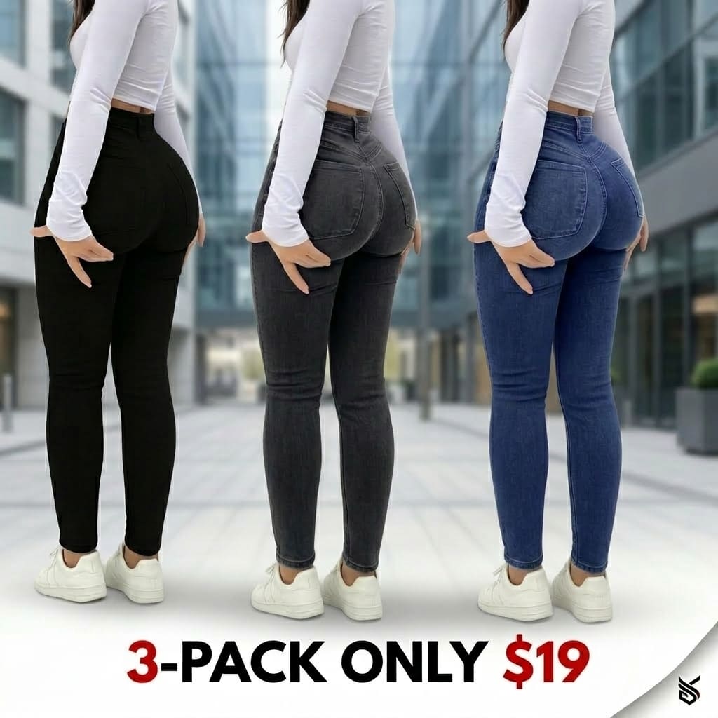 Elegant High Waist Long Skinny Denim Jeans for Women