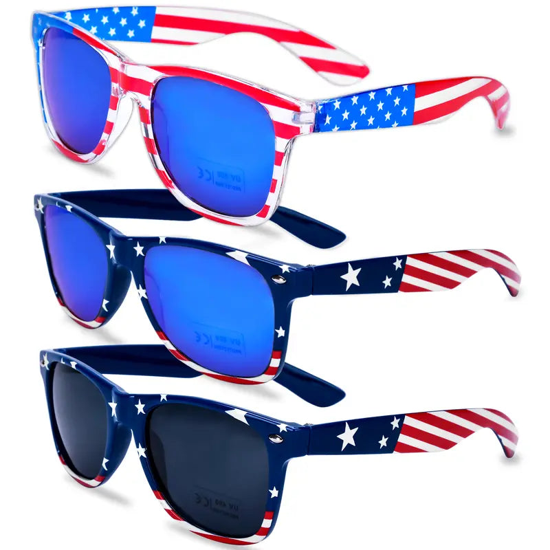😎4th of July Decorations Frame Sunglasses