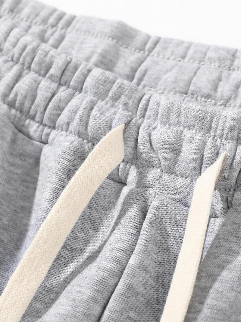 Men's Cotton Casual Regular Fit Solid Drawstring Waist Sweatpants