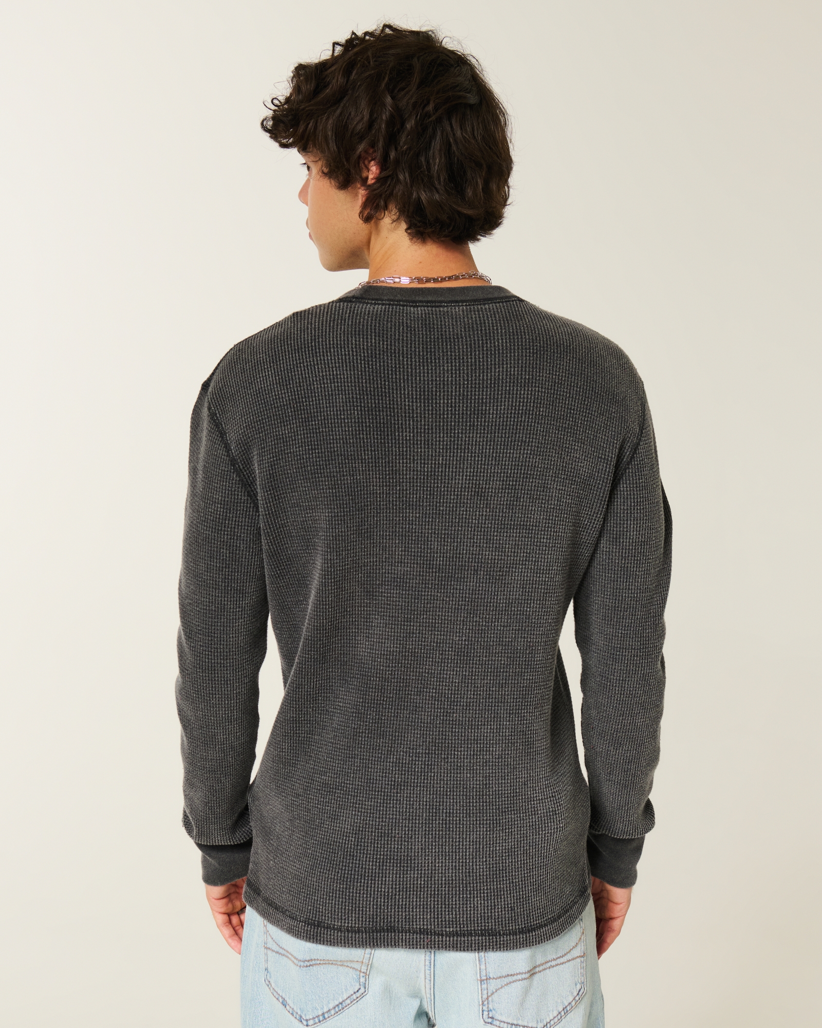 Relaxed Thermal Long-Sleeve Camo Crew Shirt