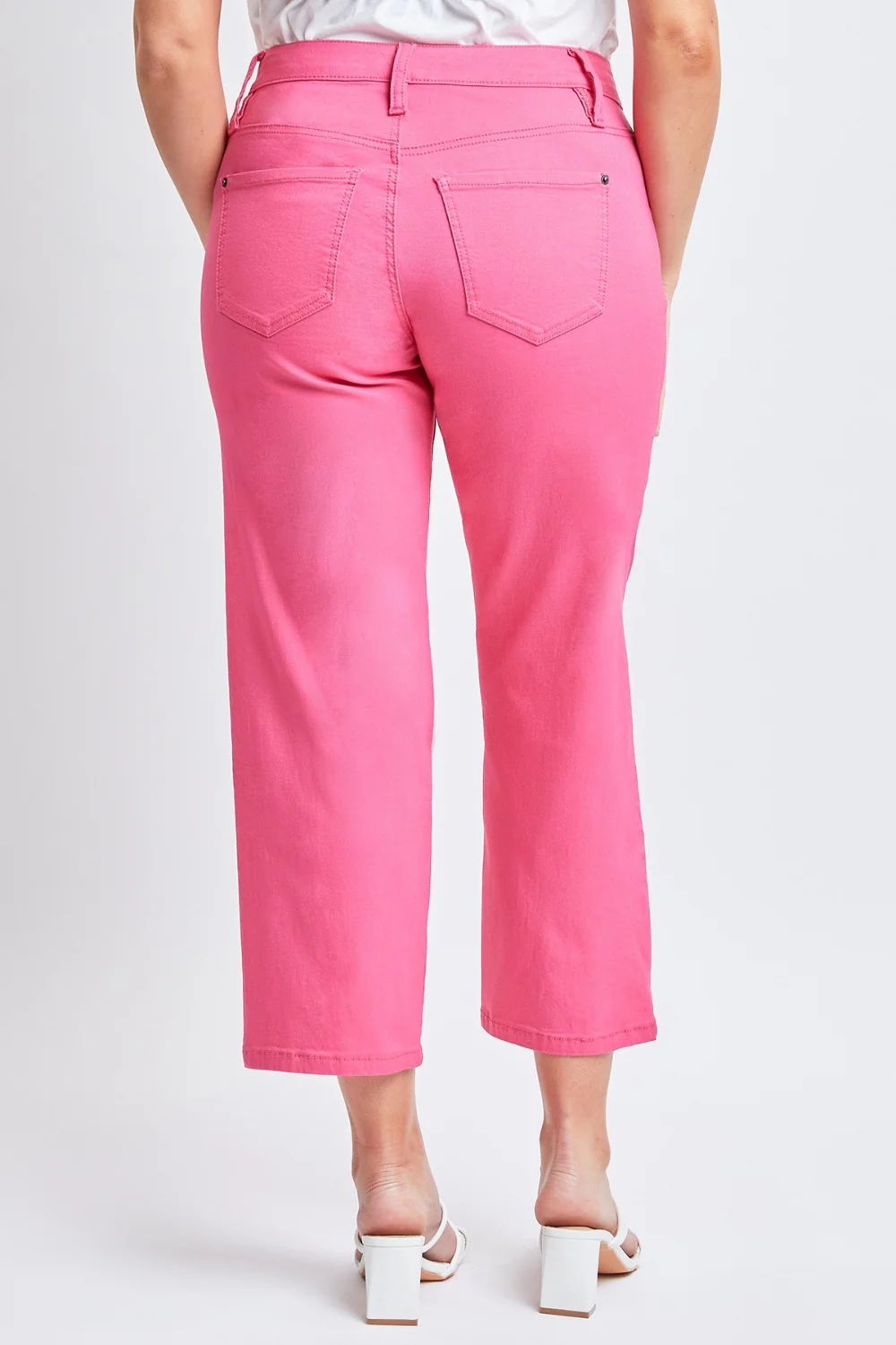 Jeanswear Mid-Rise Hyperstretch Cropped Straight Pants