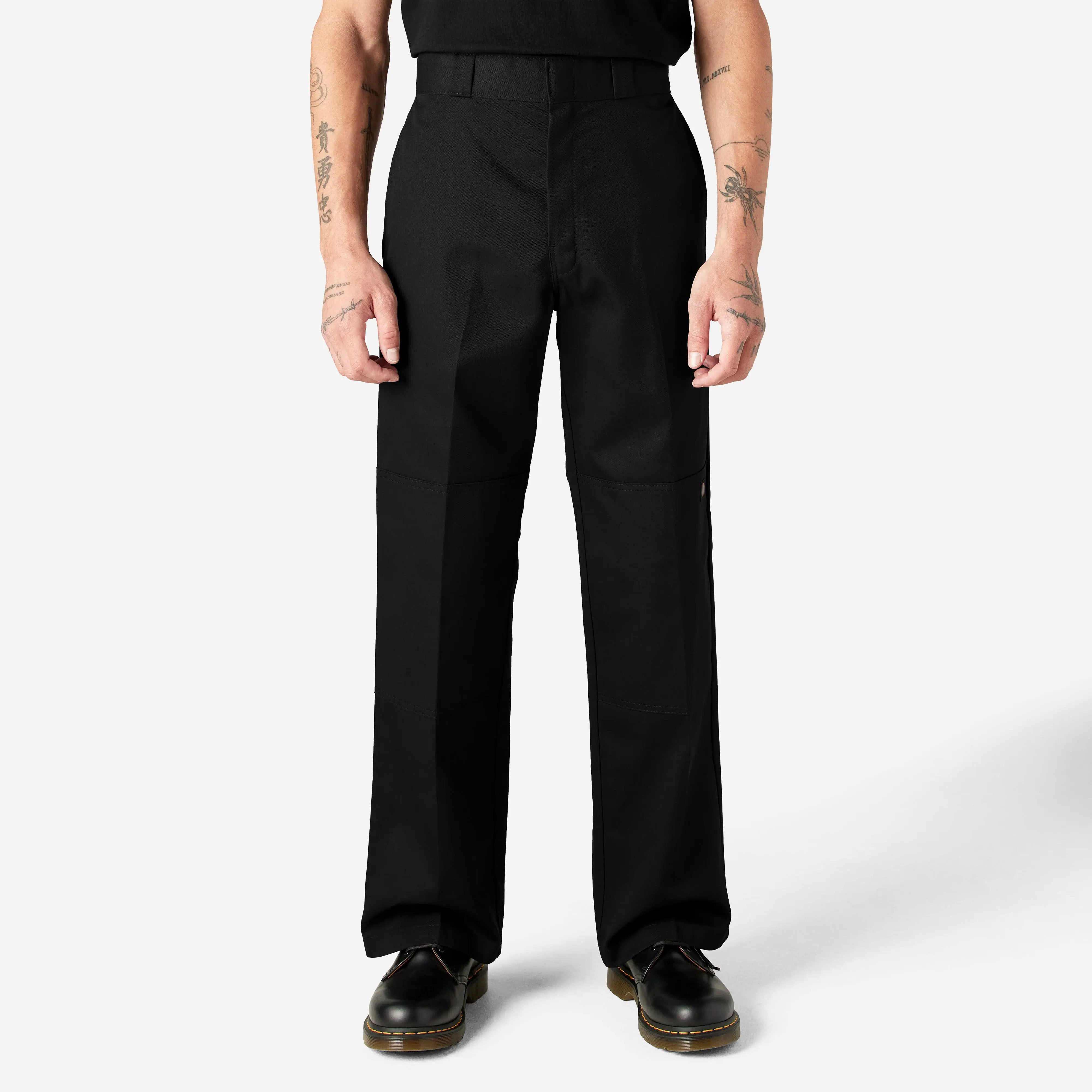 Men's Loose Fit Double Knee Work Pants – Durable Straight Leg Utility Trousers