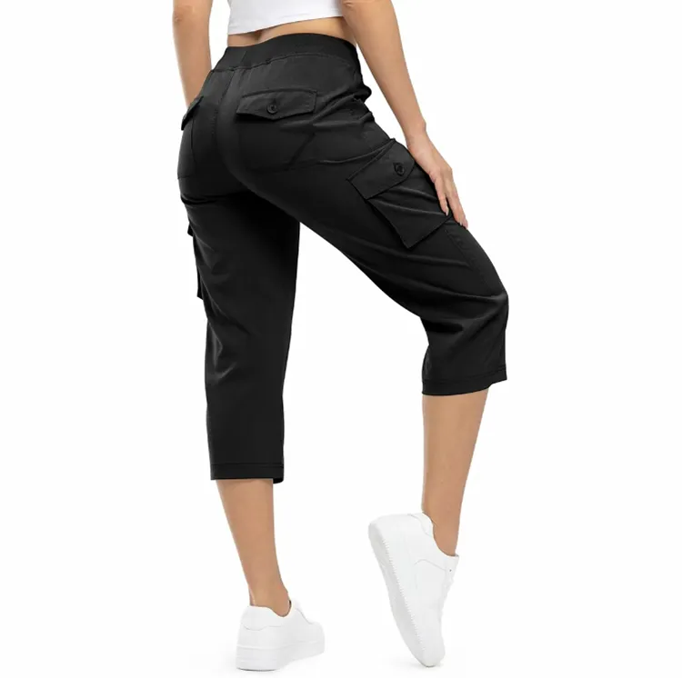 Women's Outdoor Cargo Capris – Lightweight Loose Shorts