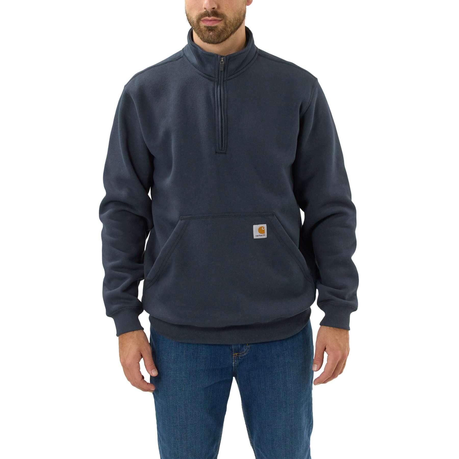 CHT Loose Fit Midweight Quarter-Zip Mock-Neck Sweatshirt 105294