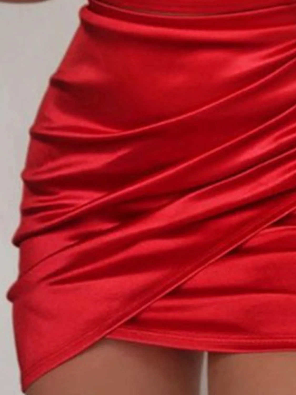 Ruched Spaghetti strap Wrap Dress - Multiple Colors